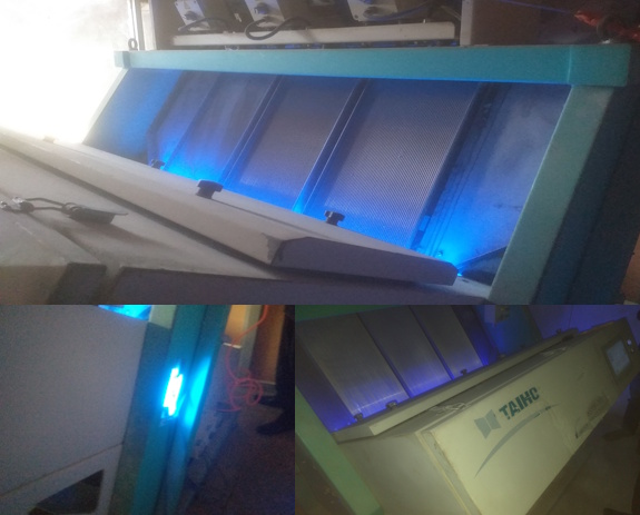 Replacing of taiho rice sorter tube lights