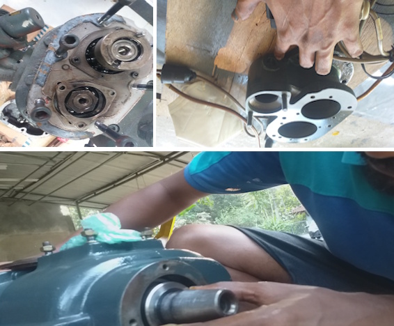 Repairing of Kesser compressor