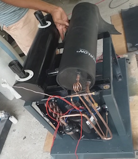 Assembling and fixing internal parts