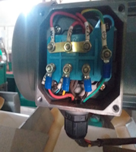 Repairing discharge conveyor motor gear side