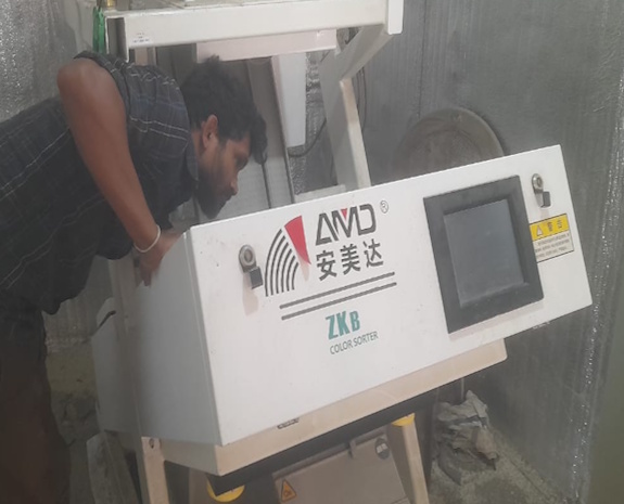 Reparing AMD rice color sorter