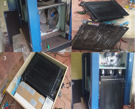 Replacing radiator with defective radiator