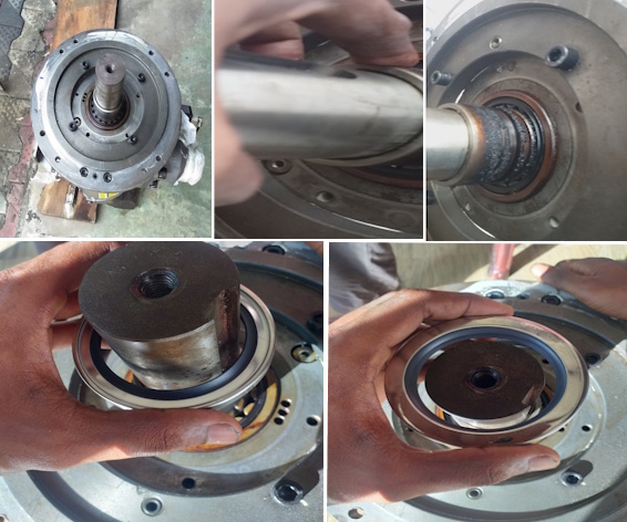 Repairing jaguar compressor