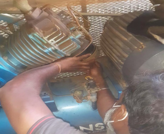 Replacing copper line